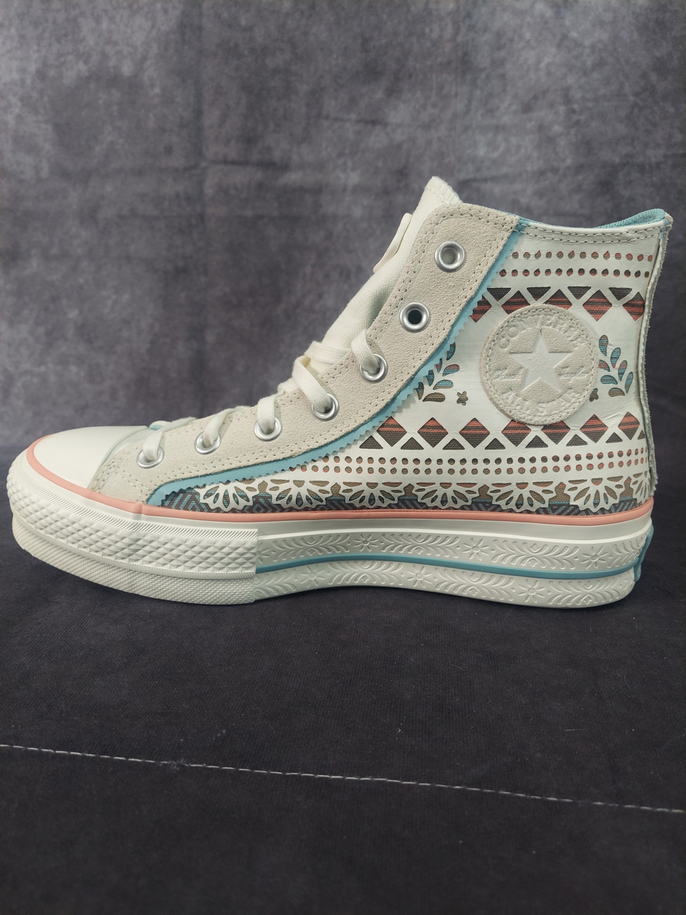 Converse Chuck Taylor Lift Platform Dia De Muertos Skull High Top Womens 9 NWT - Picture 4 of 10